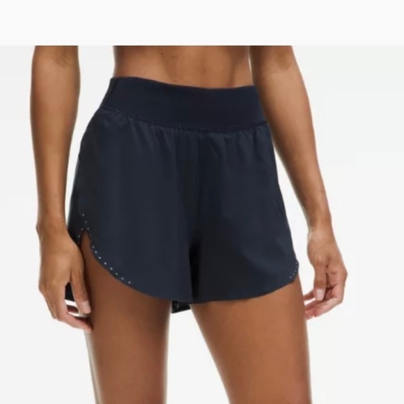 lululemon athletica Black Athletic Shorts with Reflective Details - Picture 1 of 6